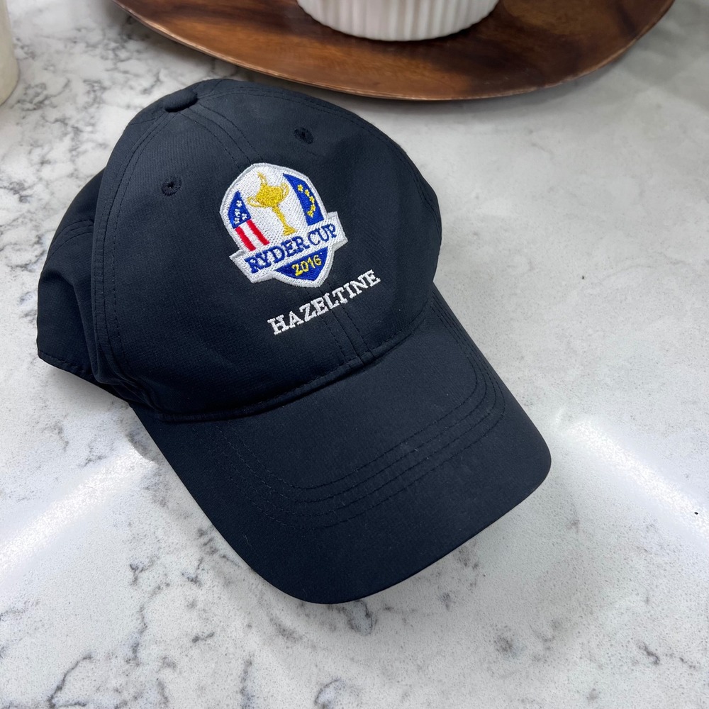 Nike Golf Ryder Cup 2016 Hazeltine Black Adjustable Hat Performance Cap